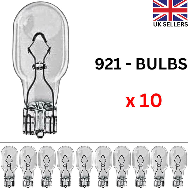 921 Capless Wedge Car Bulbs High Level Brake Light 12V-16W 15mm 955 Bulb 10 Pcs