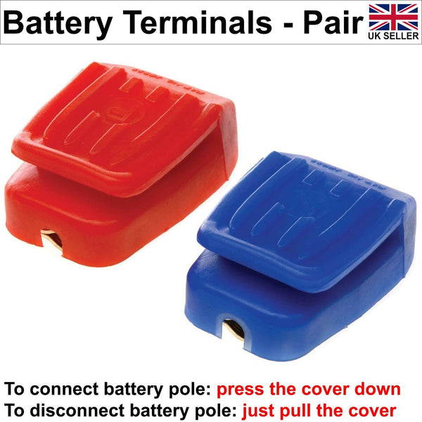 Battery Terminal (Quick Release) Positive Negative Pair for Cable 25mm² Car Van