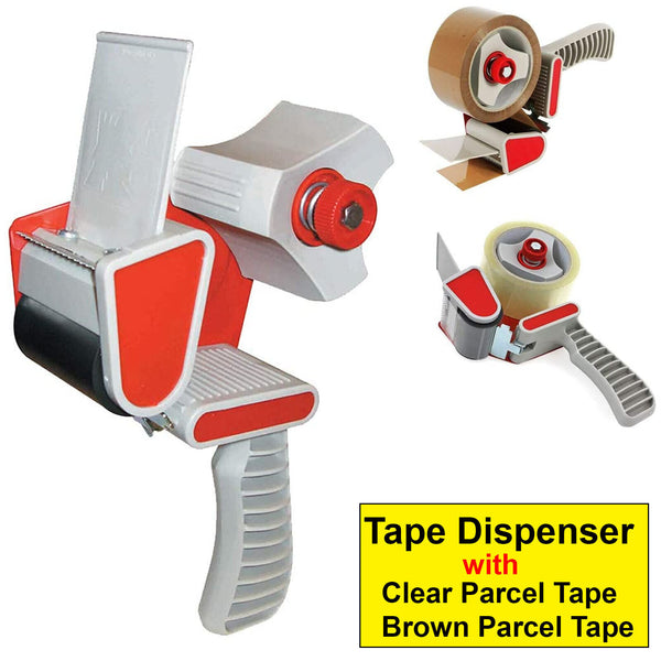 Tape Dispenser Gun with Heavy duty Packing Packaging Parcel Tape Rolls with Tape