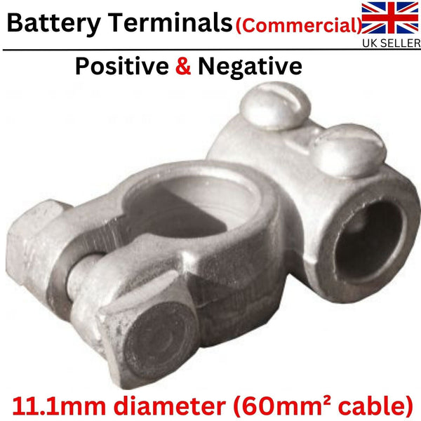 Car Battery Terminals Positive Negative Pair 11mm Standard Battery Terminals x2