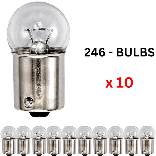 Automotive 246 Side Tail light Car Auto Van Bike Bulb Lamps 24v-10w 10 Pcs bulb