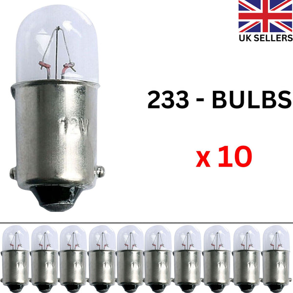 Automotive Car Van Truck Sidelight / Tail Light Bulbs T4 12V-4W MCC BA9S 10 Pcs