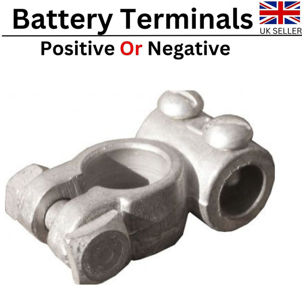 Car Battery Terminals Positive Negative Pair 14.3mm Plant Battery Terminals 2Pcs