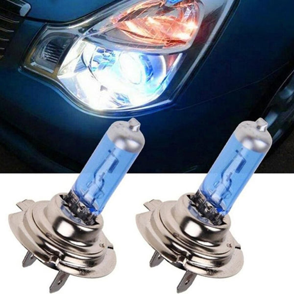 H7 55W Halogen Cool Blue Car Headlight Bulbs Halogen Headlamp 499-B 12V