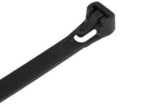 Assorted Releasable Black Cable Ties (Pack of 200)