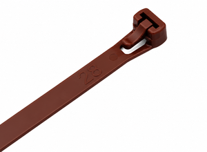 Brown Releasable Cable Ties Type B (Pack of 100)