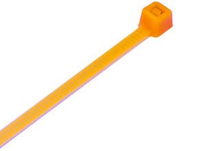 Fluorescent Orange Cable Ties (Pack of 100)
