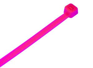 Fluorescent Pink Cable Ties (Pack of 100)