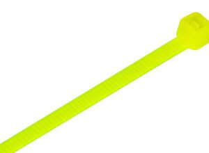 Fluorescent Yellow Cable Ties (Pack of 100)
