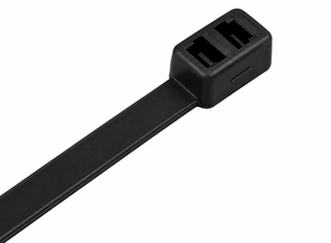 Black Double Loop Cable Ties (Pack of 100)