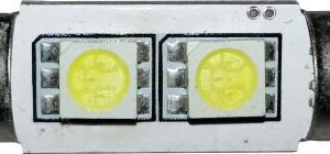 239 LED Festoon Interior Bulb 12V White 2-LED Pack of 10