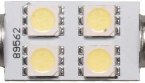 239 LED Festoon Interior Bulb 12V White 4-LED Pack of 10