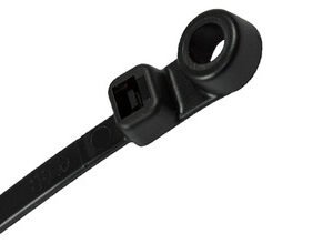 Black Screw Mount Cable Ties (Pack of 100)